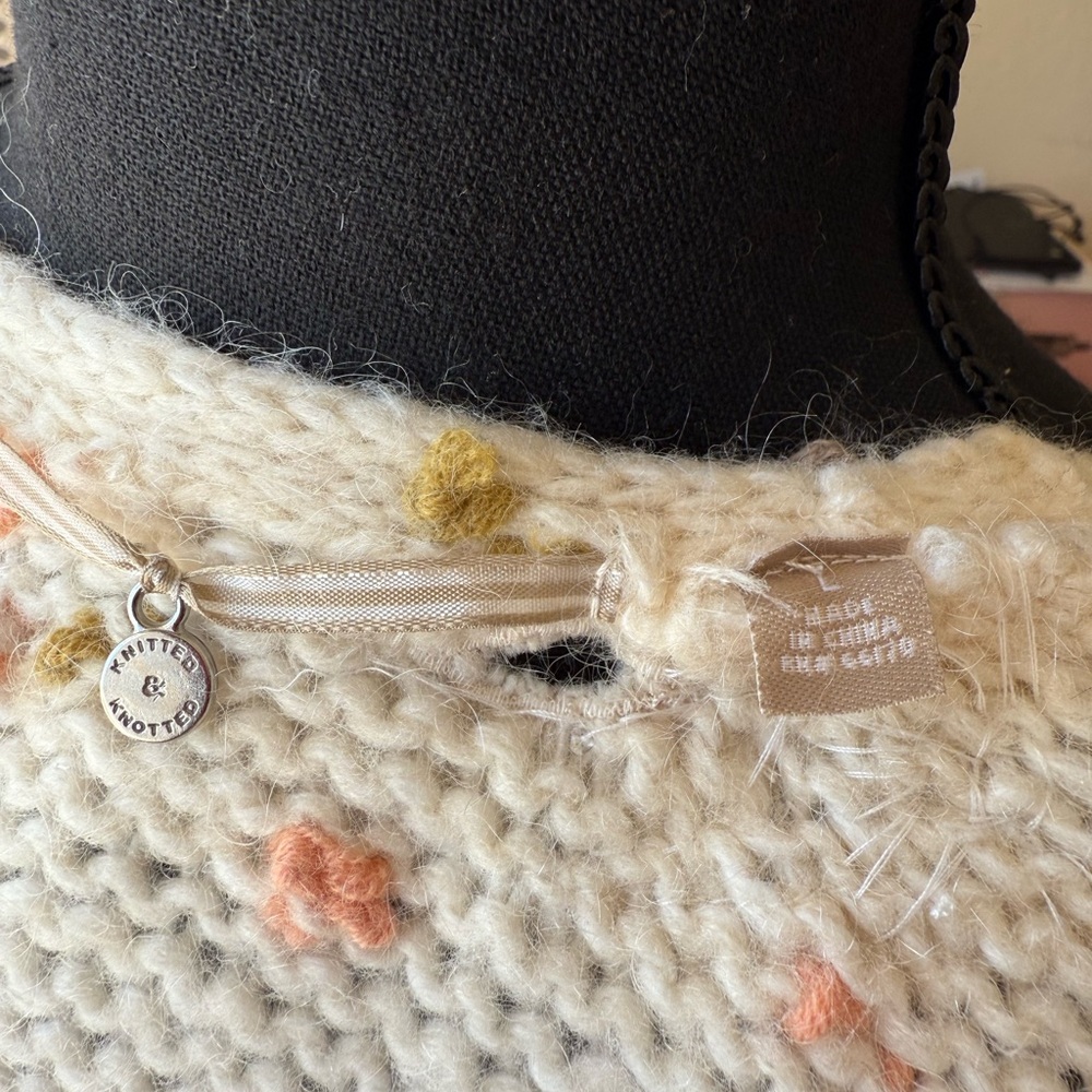 Embroidered Cream Sweater - Picture 4 of 5